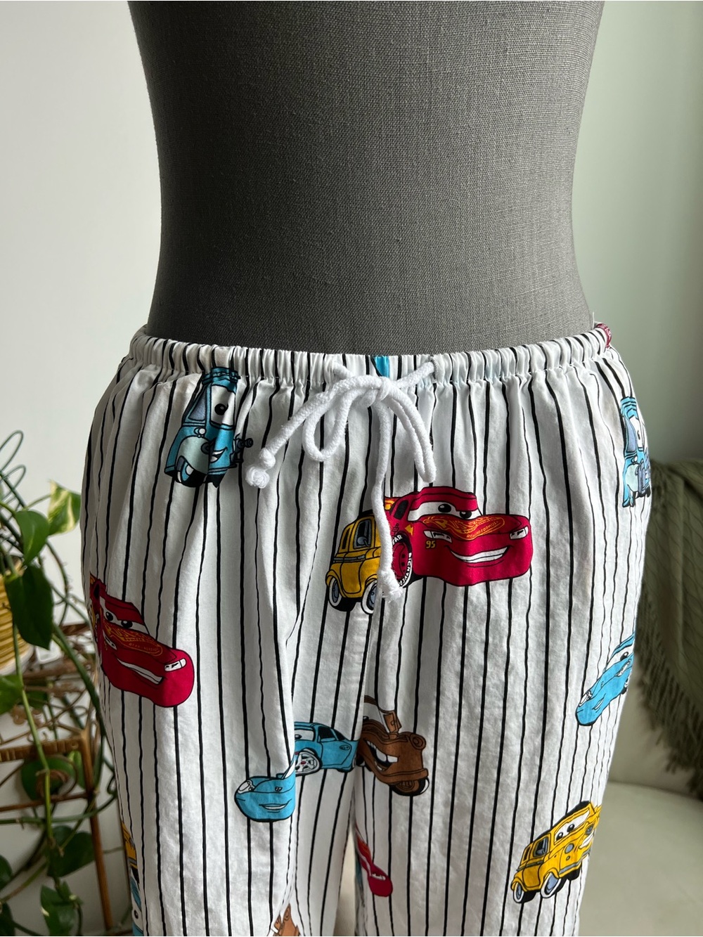 Disney Pixar Cars Printed Striped Pajama Pants EUC - Picture 6 of 7